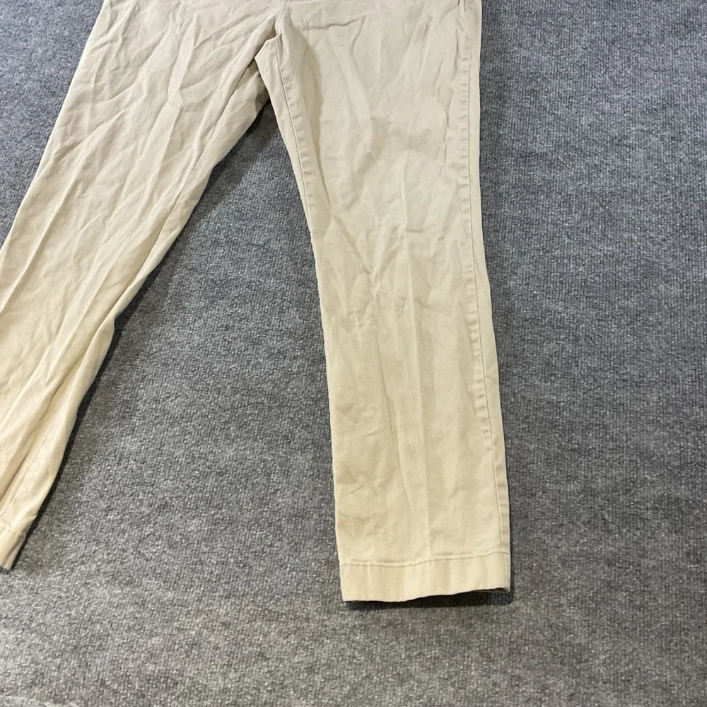 J.Crew Stretch Chino Pants Mens 35x30 Athletic Fit Khaki Tan Twill Trousers